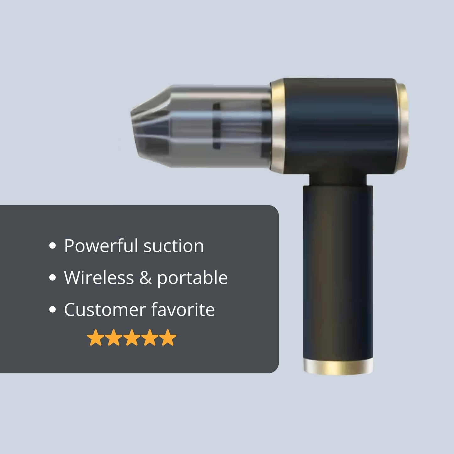 Handheld car vacuum cleaner